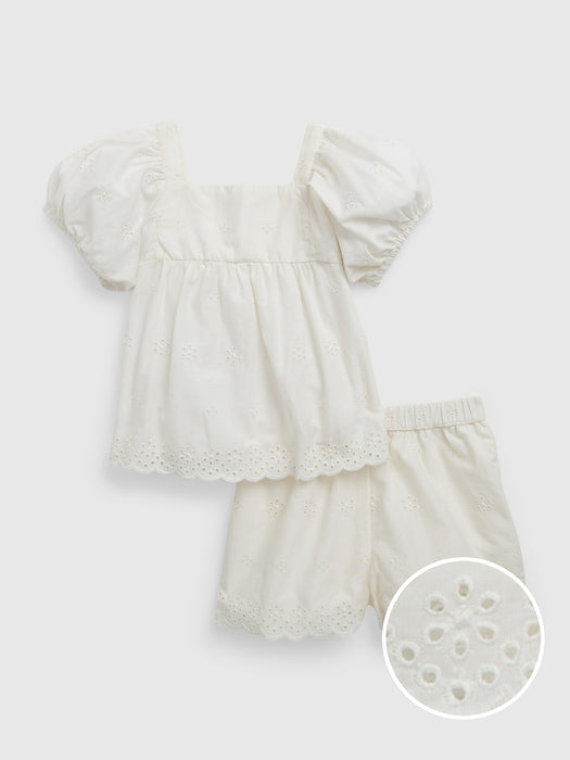 Toddler Eyelet Outfit Set