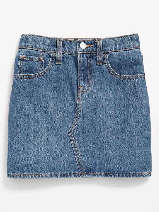 High-Waisted Jean Skirt for Girls