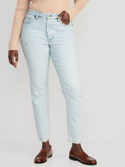 High-Waisted OG Straight Ankle Jeans for Women