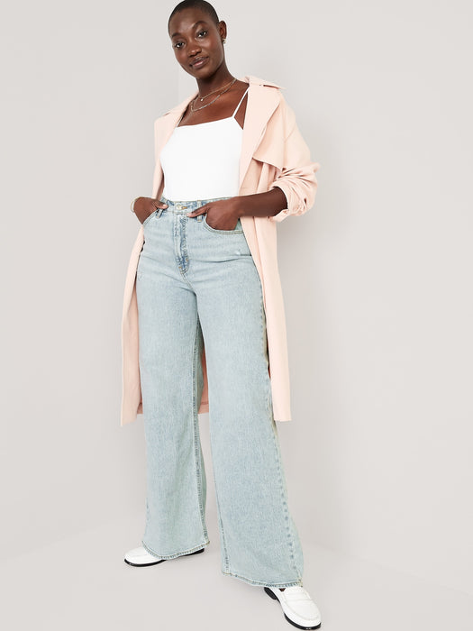 Extra High-Waisted A-Line Wide-Leg Jeans for Women