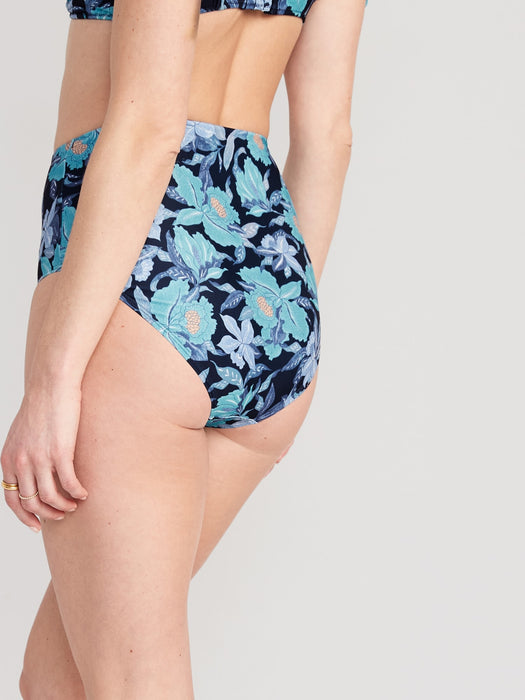 High-Waisted Classic Bikini Swim Bottoms for Women