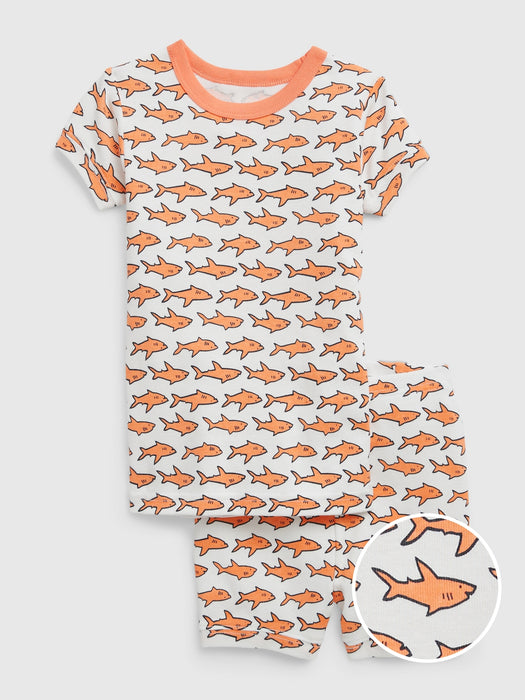babyGap 100% Organic Cotton Shark PJ Shorts Set