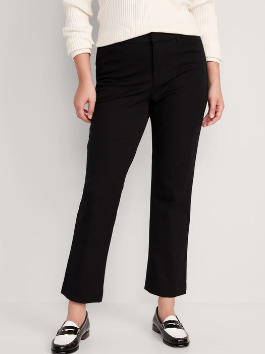 High-Waisted Pixie Straight Ankle Pants for Women