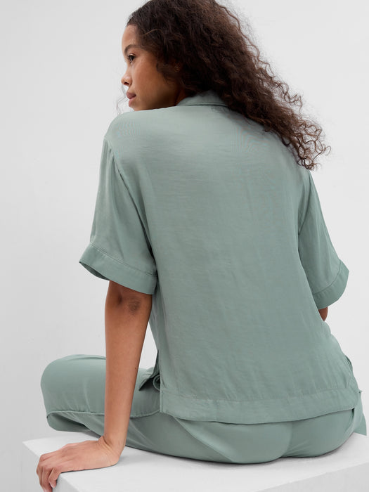 Satin PJ Shirt