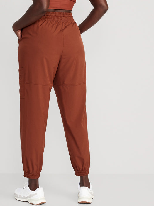 Extra High-Waisted StretchTech Cargo Jogger Pants for Women