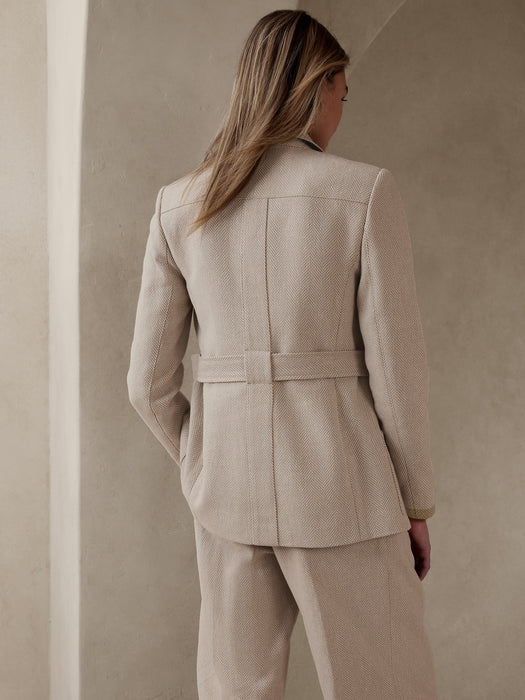 Norfolk Linen-Cotton Jacket