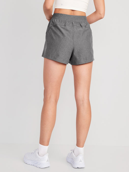 High-Waisted PowerSoft Shorts for Women -- 3-inch inseam