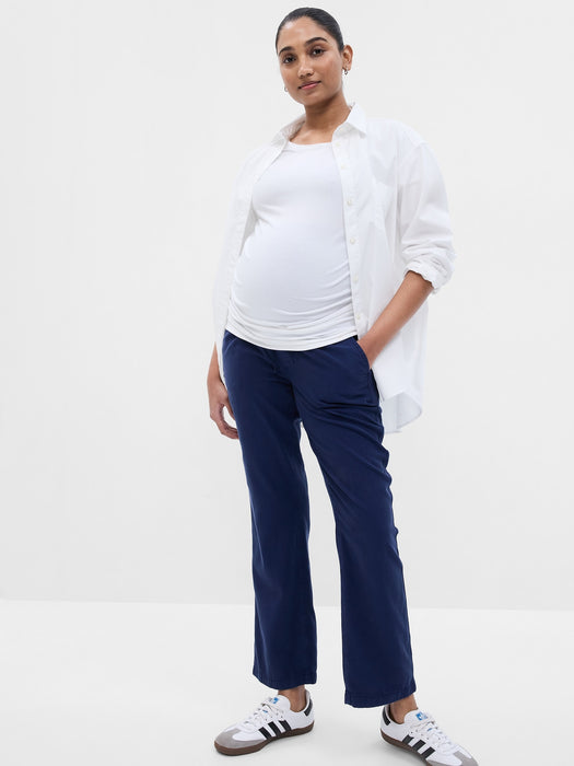 Maternity Full Panel Twill Pants