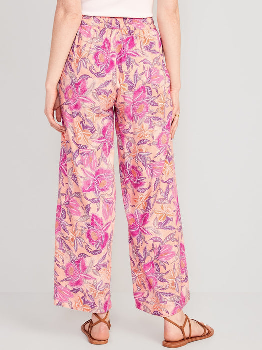 High-Waisted Playa Soft-Spun Wide-Leg Pants for Women