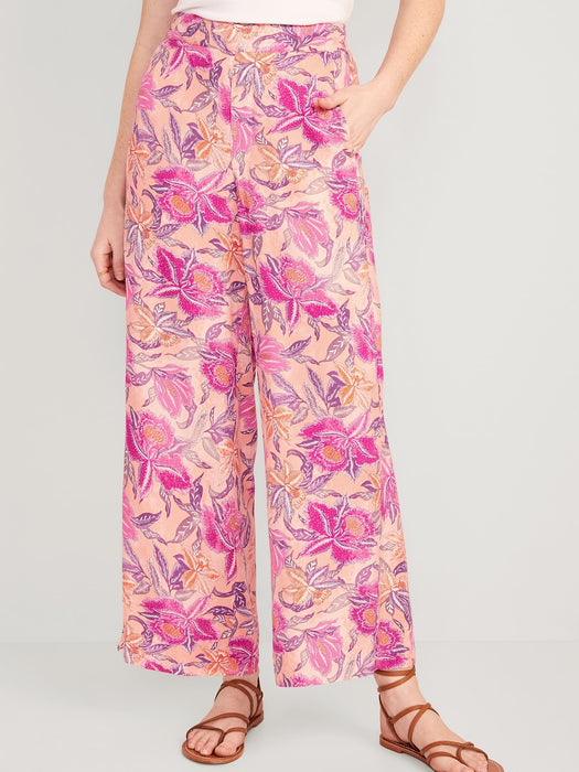 High-Waisted Playa Soft-Spun Wide-Leg Pants for Women