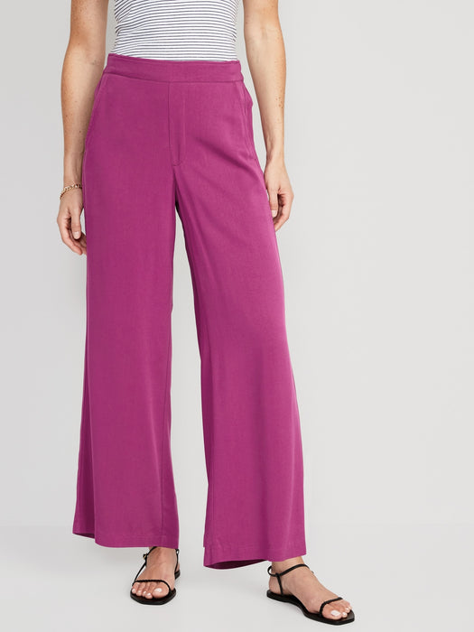 High-Waisted Playa Soft-Spun Wide-Leg Pants for Women