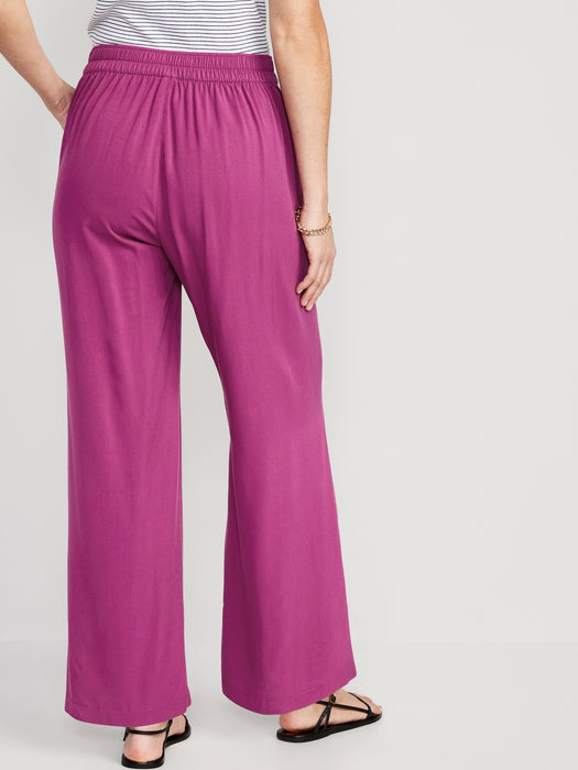 High-Waisted Playa Soft-Spun Wide-Leg Pants for Women