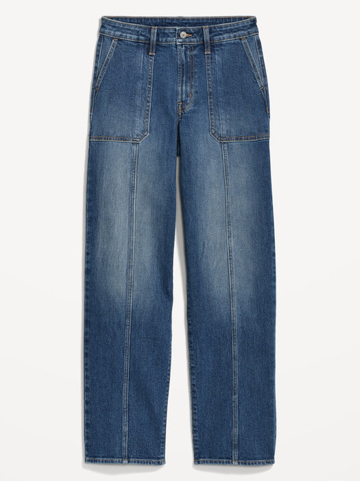 High-Waisted OG Loose Utility Jeans