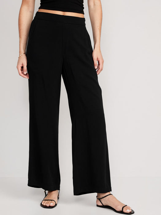 High-Waisted Playa Soft-Spun Wide-Leg Pants for Women