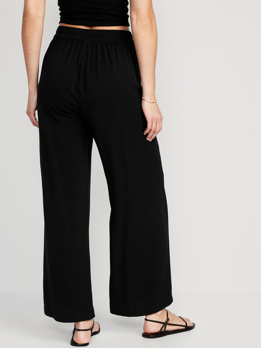 High-Waisted Playa Soft-Spun Wide-Leg Pants for Women