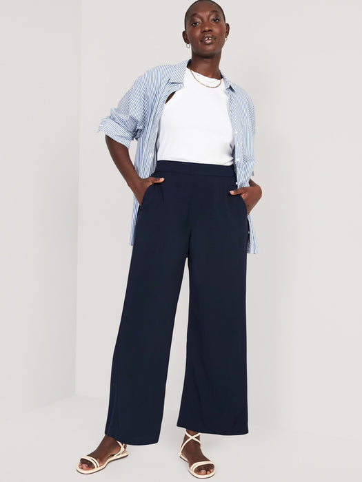 High-Waisted Playa Soft-Spun Wide-Leg Pants for Women