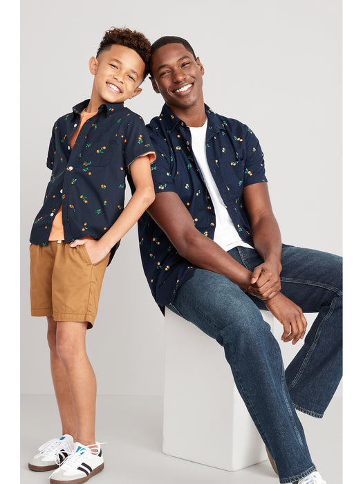 Printed Swim Trunks for Men -- 5-inch inseam