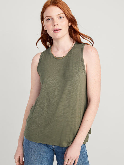 Luxe Slub-Knit Tank Top