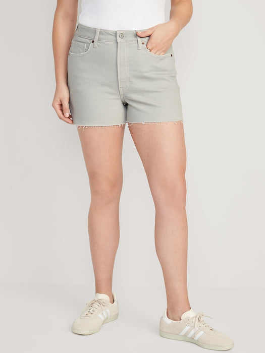 High-Waisted OG Straight Pop-Color Jean Cut-Off Shorts for Women -- 3-inch inseam