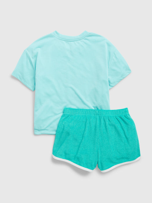 Kids 100% Recycled PJ Shorts Set