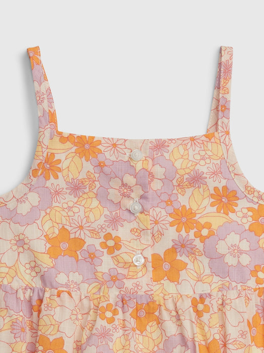 Baby Floral Cutout Shorty One-Piece