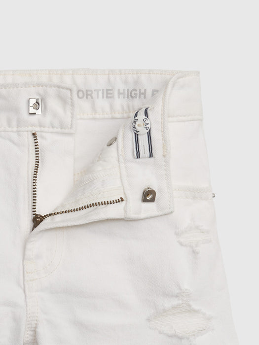 Kids High Rise Shortie Shorts with Washwell