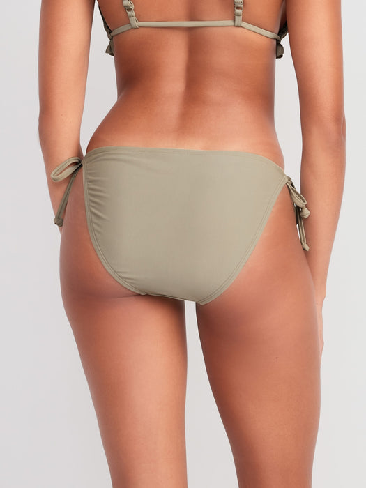 Low-Rise String Bikini Swim Bottoms for Women