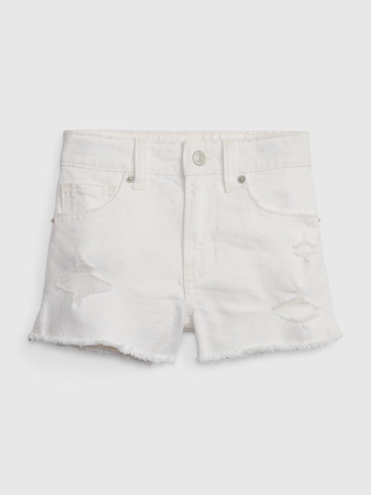 Kids High Rise Shortie Shorts with Washwell
