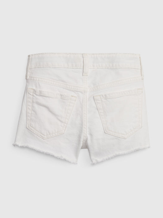 Kids High Rise Shortie Shorts with Washwell