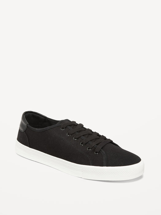 Canvas Lace-Up Sneakers