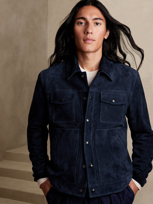 Suede Trucker Jacket