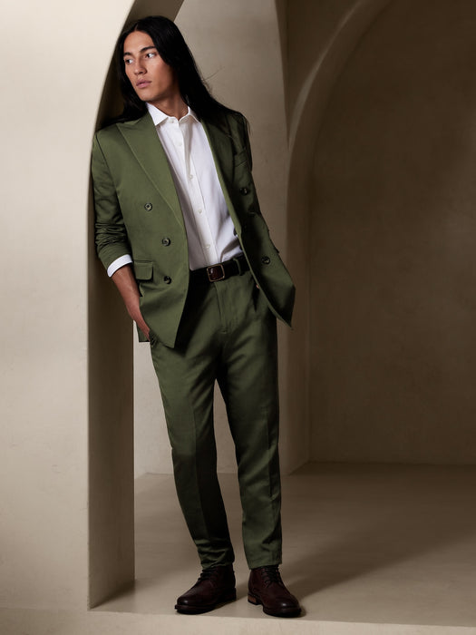 Onda Cotton-Linen Suit Pant