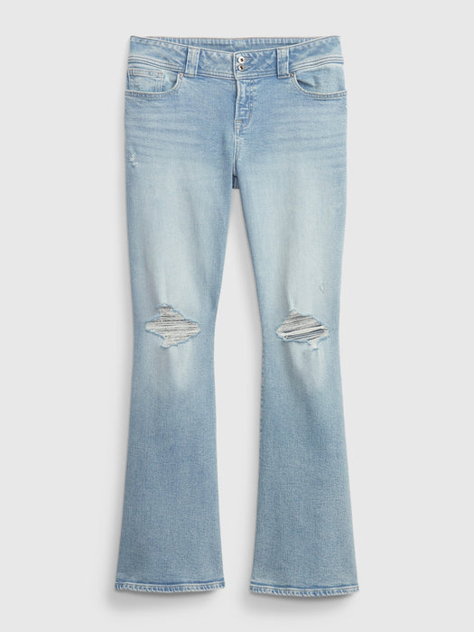 PROJECT GAP Low Rise Y2K Flare Jeans with Washwell