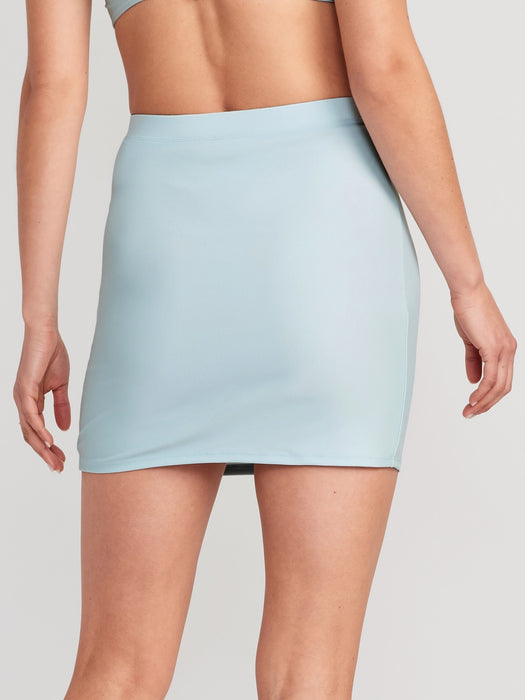 High-Waisted Tube Swim Skirt for Women