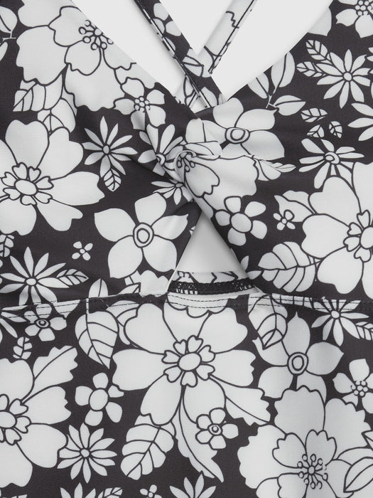 Kids Recycled Cutout Swim One-Piece