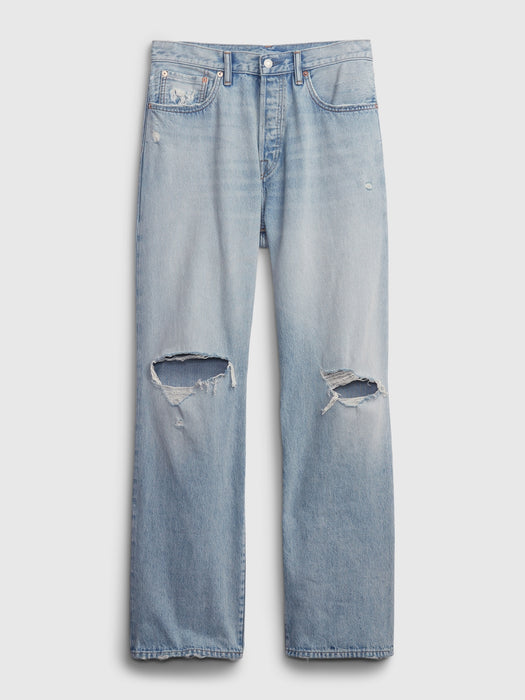 100% Organic Cotton '90s Loose Jeans with Washwell