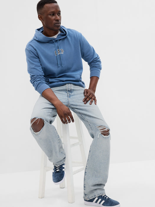 100% Organic Cotton '90s Loose Jeans with Washwell