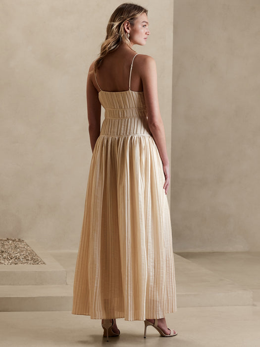 Jacqui Pleated Maxi Dress