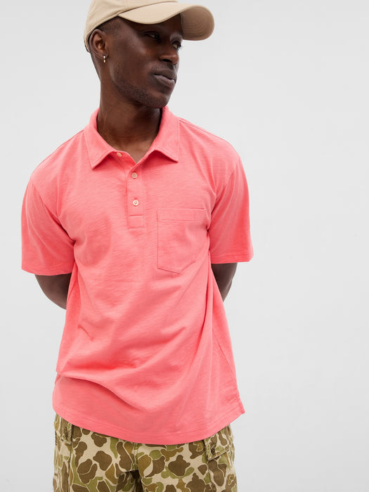 Slub Pocket Polo Shirt