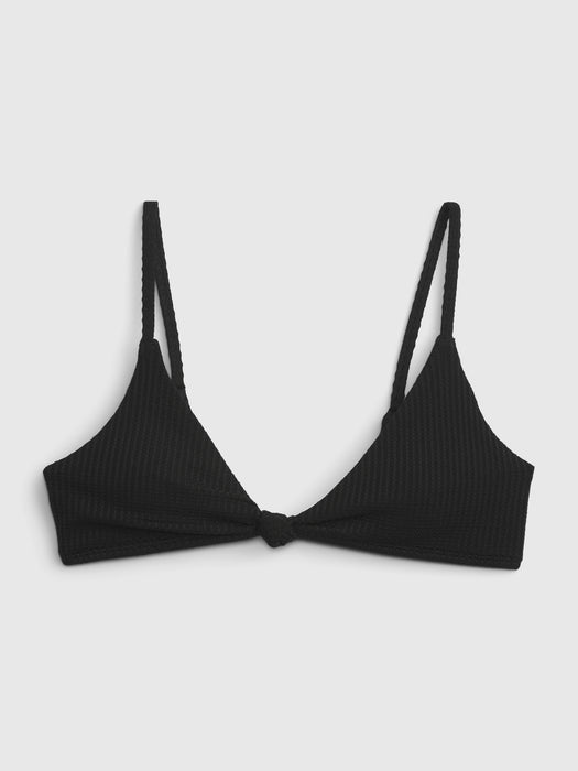Knot-Front Bikini Top
