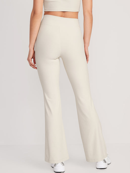 Extra High-Waisted PowerSoft Rib-Knit Flare Pants for Women