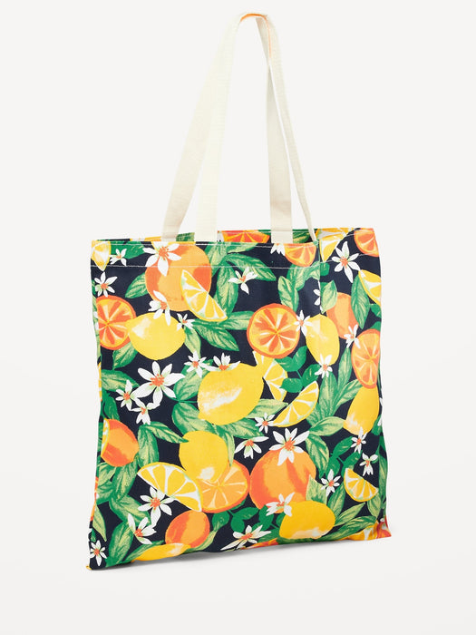 Printed Canvas Tote Bag for Women