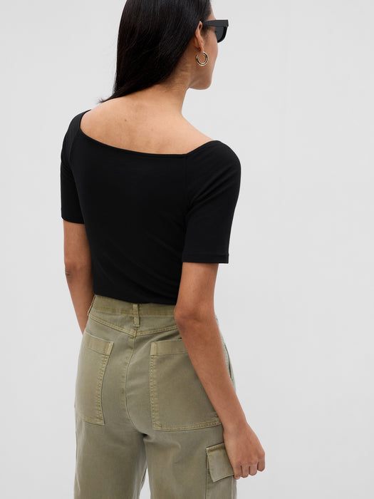 Mini Rib Sweetheart T-Shirt