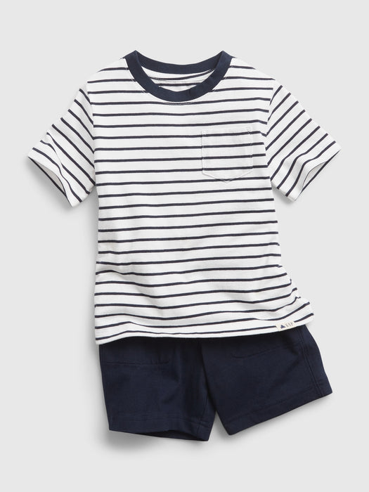 Toddler 100% Organic Cotton Mix and Match Three-Piece Outfit Set