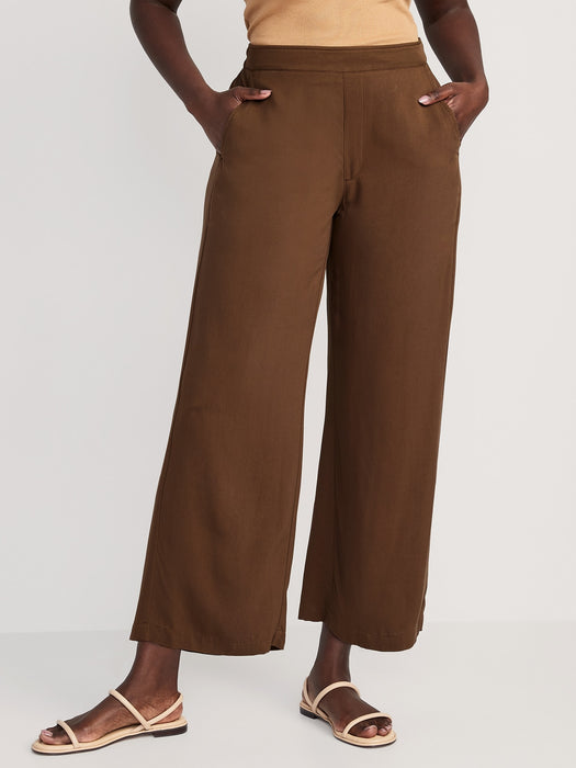 High-Waisted Playa Soft-Spun Wide-Leg Pants for Women