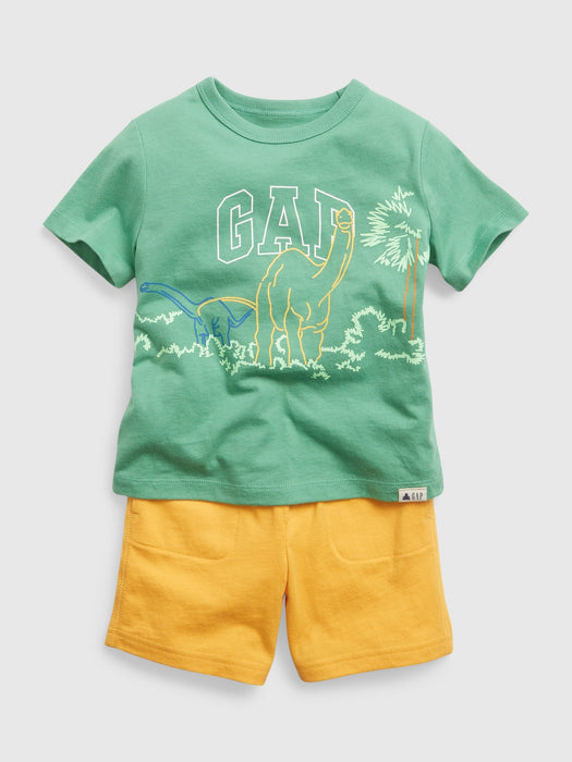 Toddler 100% Organic Cotton Mix and Match Three-Piece Outfit Set