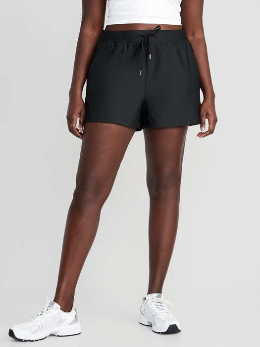 High-Waisted PowerSoft Performance Shorts for Women -- 3-inch inseam