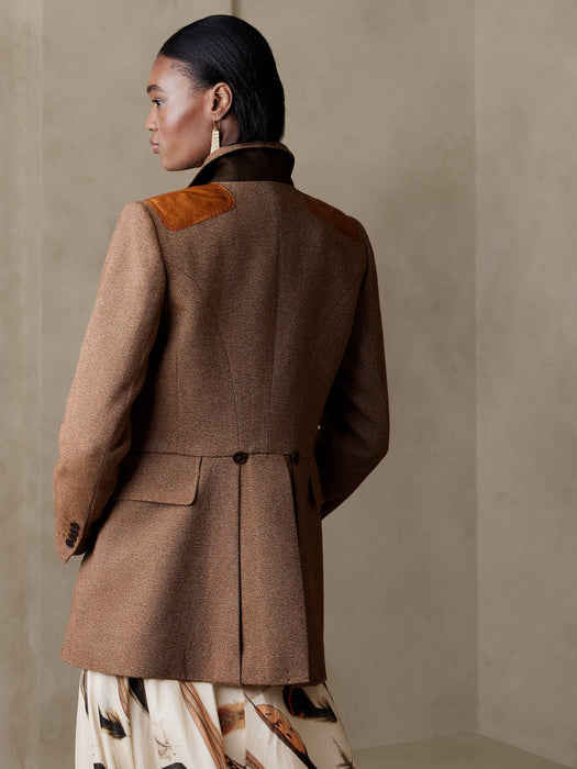 Riding Jacket with Leather Patches