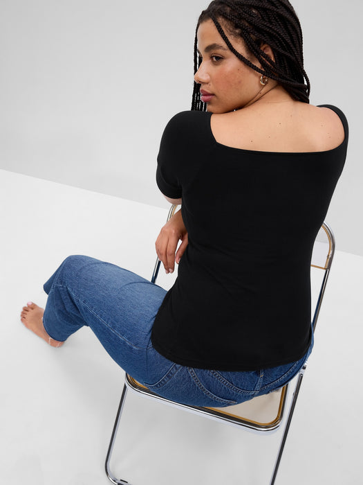 Mini Rib Sweetheart T-Shirt