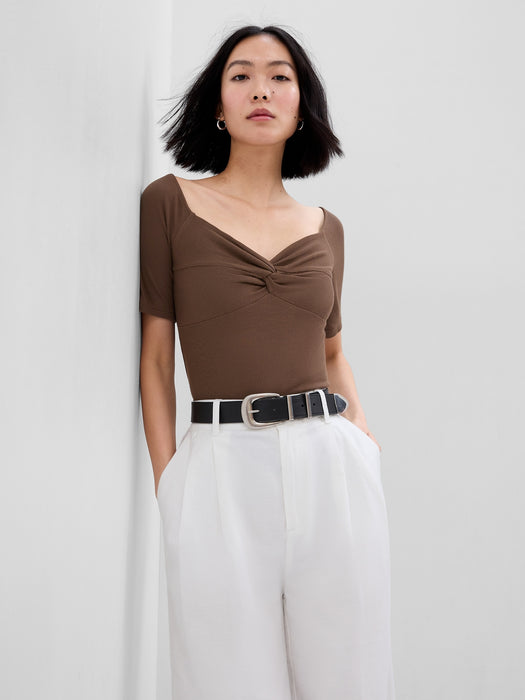 Mini Rib Sweetheart T-Shirt